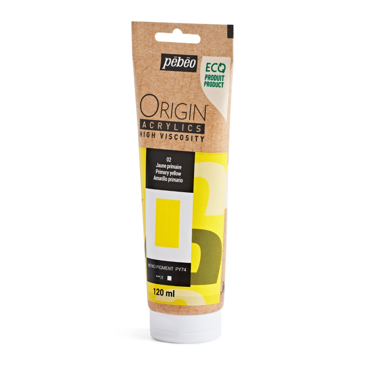 ORIGIN ACRYLICS 120 ML JAUNE PRIMAIRE – Pébéo