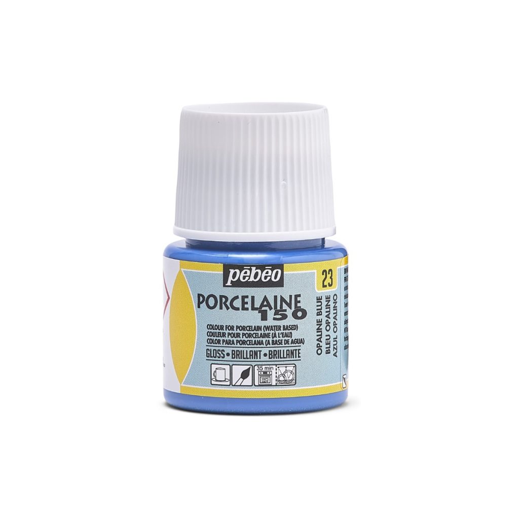 Pébéo Peinture pour Céramique PORCELAINE 150 45 ML BLEU OPALINE Vue de face