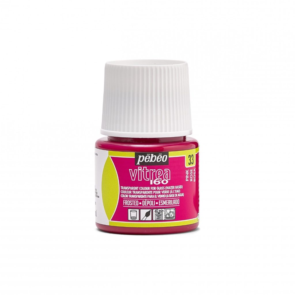 Pébéo Peinture sur Verre VITREA 160 DÉPOLI 45 ML ROSE Vue de face