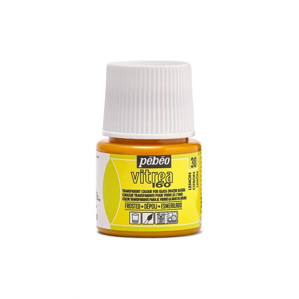 Pébéo Peinture sur Verre VITREA 160 DÉPOLI 45 ML CITRON Vue de face