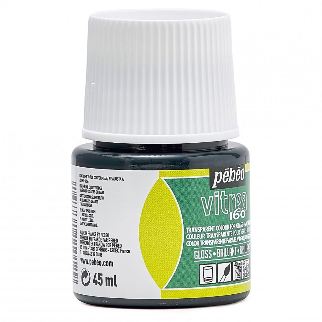 Pébéo Peinture sur Verre VITREA 160 BRILLANT 45 ML EMERAUDE Vue de droite