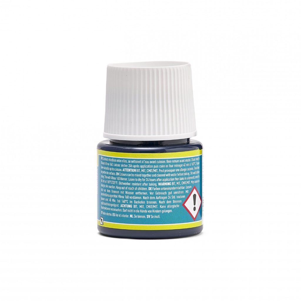 Pébéo Peinture sur Verre VITREA 160 BRILLANT 45 ML TURQUOISE Vue de dos