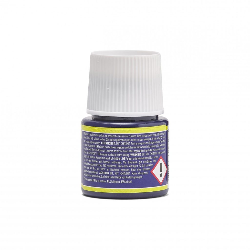 Pébéo Peinture sur Verre VITREA 160 BRILLANT 45 ML LAZULI Vue de dos