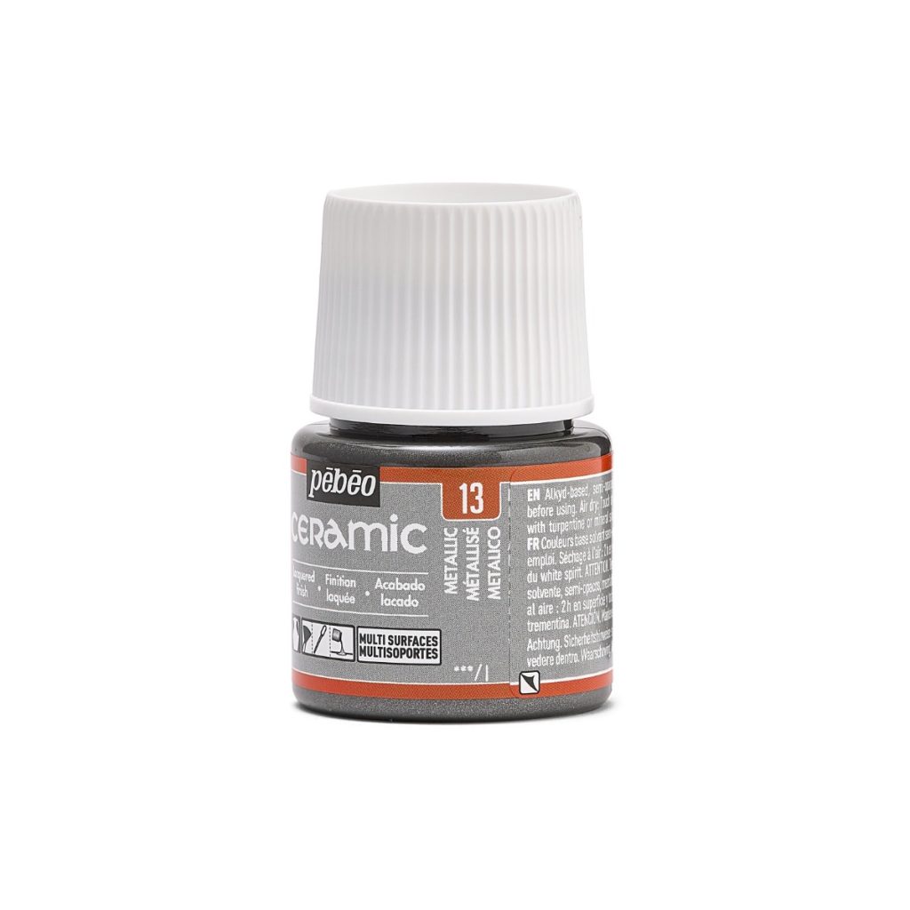 Pébéo Peinture sur Céramique CERAMIC 45 ML MÉTALLISÉ Vue de gauche