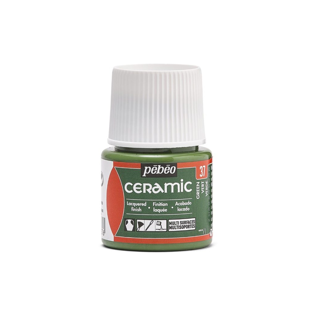 Pébéo Peinture sur Céramique CERAMIC 45 ML VERT Vue de face