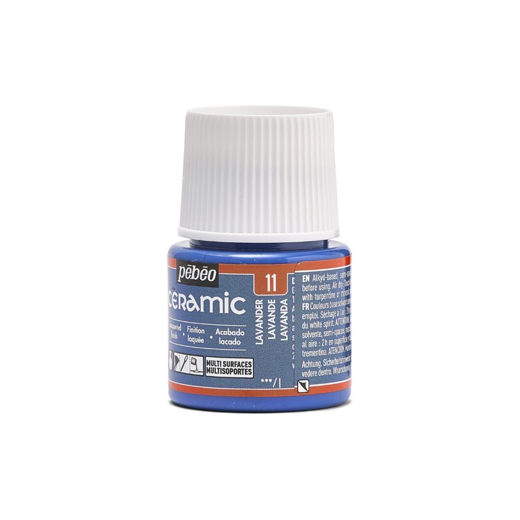 Pébéo Peinture sur Céramique CERAMIC 45 ML LAVANDE Vue de gauche