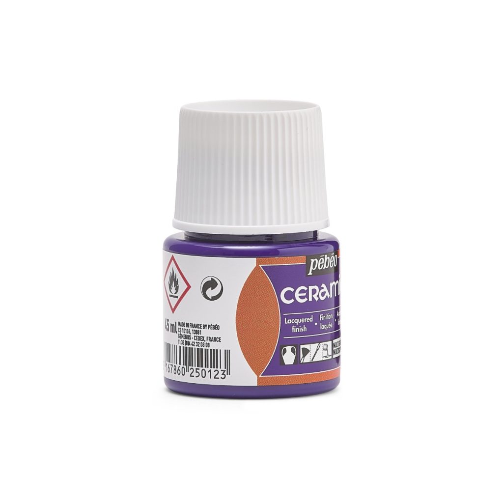 Pébéo Peinture sur Céramique CERAMIC 45 ML MAUVE Vue de droite