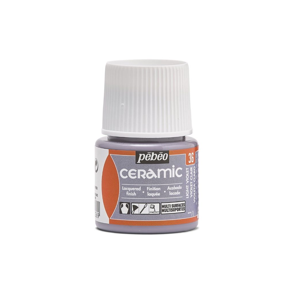 Pébéo Peinture sur Céramique CERAMIC 45 ML VIOLET CLAIR Vue de face