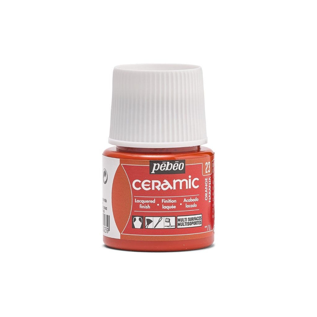 Pébéo Peinture sur Céramique CERAMIC 45 ML ORANGE Vue de face