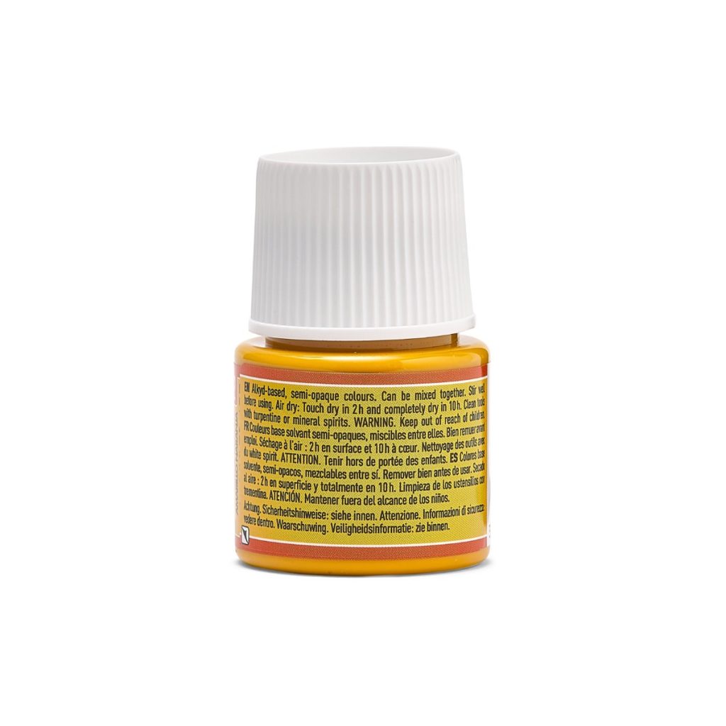 Pébéo Peinture sur Céramique CERAMIC 45 ML JAUNE ORANGE Vue de dos