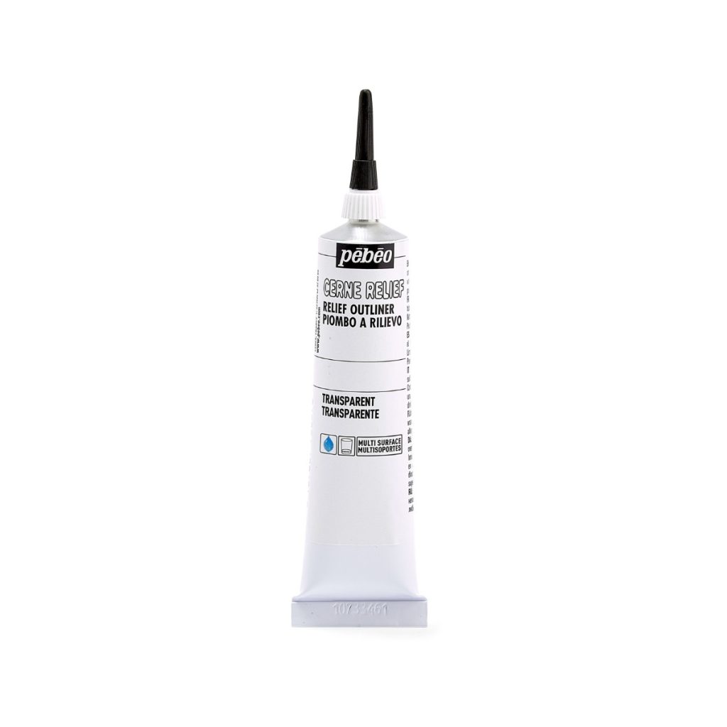 Pébéo Peinture Relief CERNE RELIEF 37 ML TRANSPARENT Vue de face