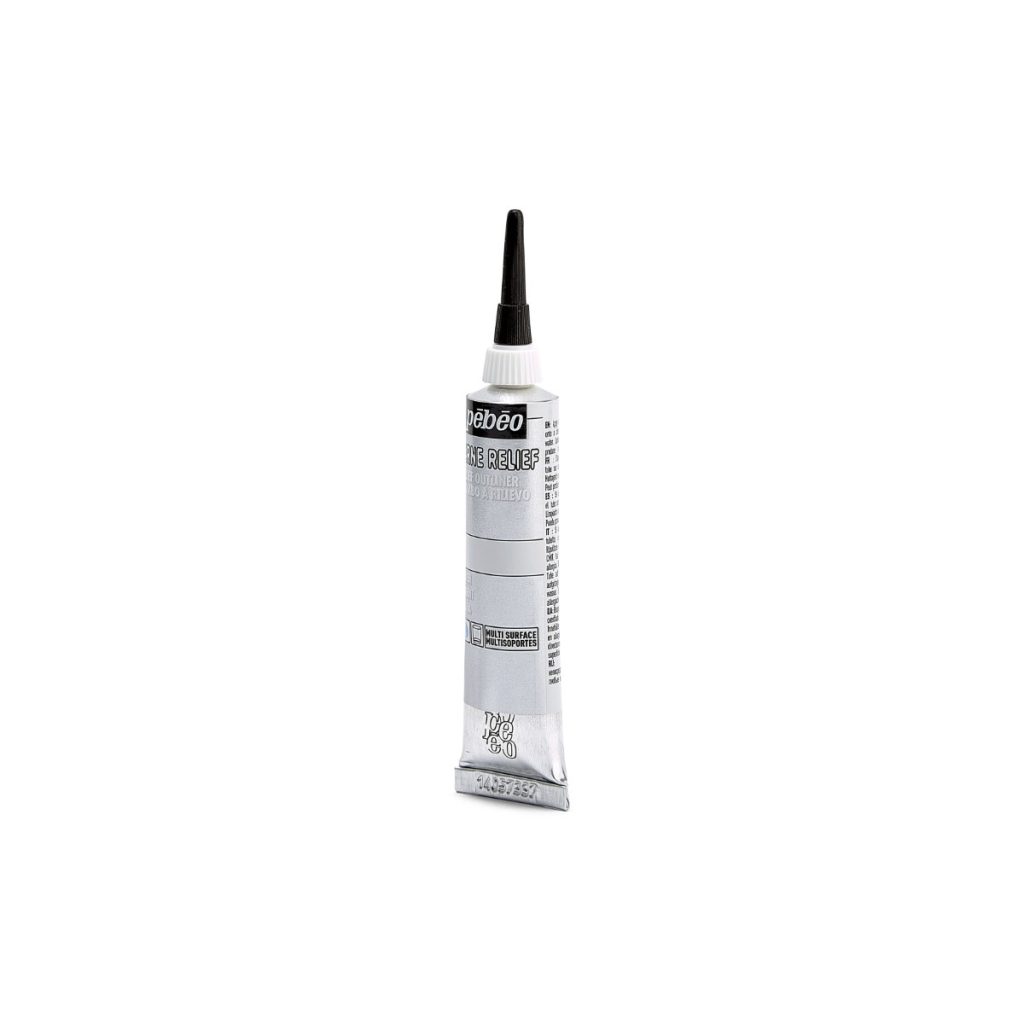 Pébéo Peinture Relief CERNE RELIEF 20 ML ARGENT Vue de gauche