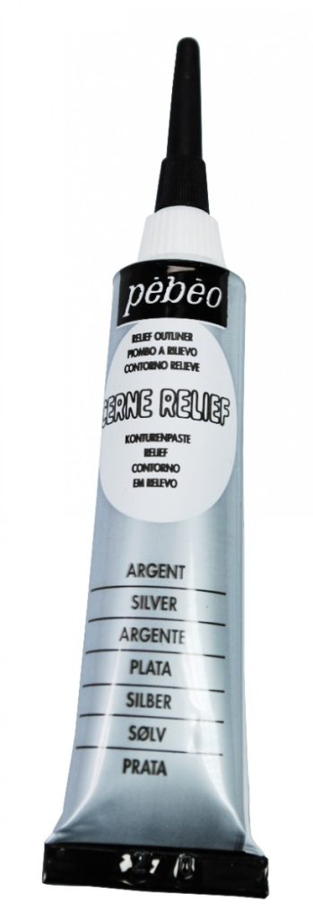 Pébéo Peinture Relief CERNE RELIEF 20 ML ARGENT Vue de face