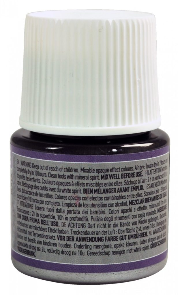 Pébéo Peinture à Effet Martelé FANTASY MOON 45 ML ARGENT Vue de dos