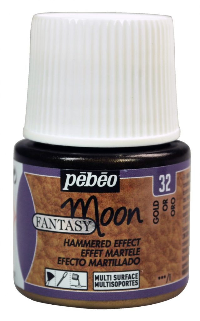 Pébéo Peinture à Effet Martelé FANTASY MOON 45 ML OR Vue de face