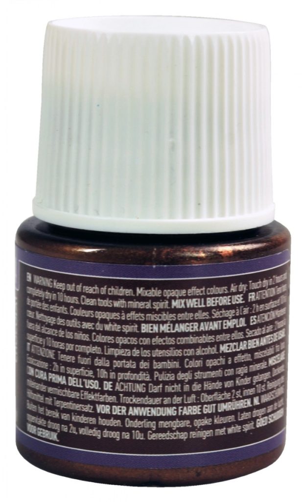 Pébéo Peinture à Effet Martelé FANTASY MOON 45 ML CHOCOLAT Vue de dos