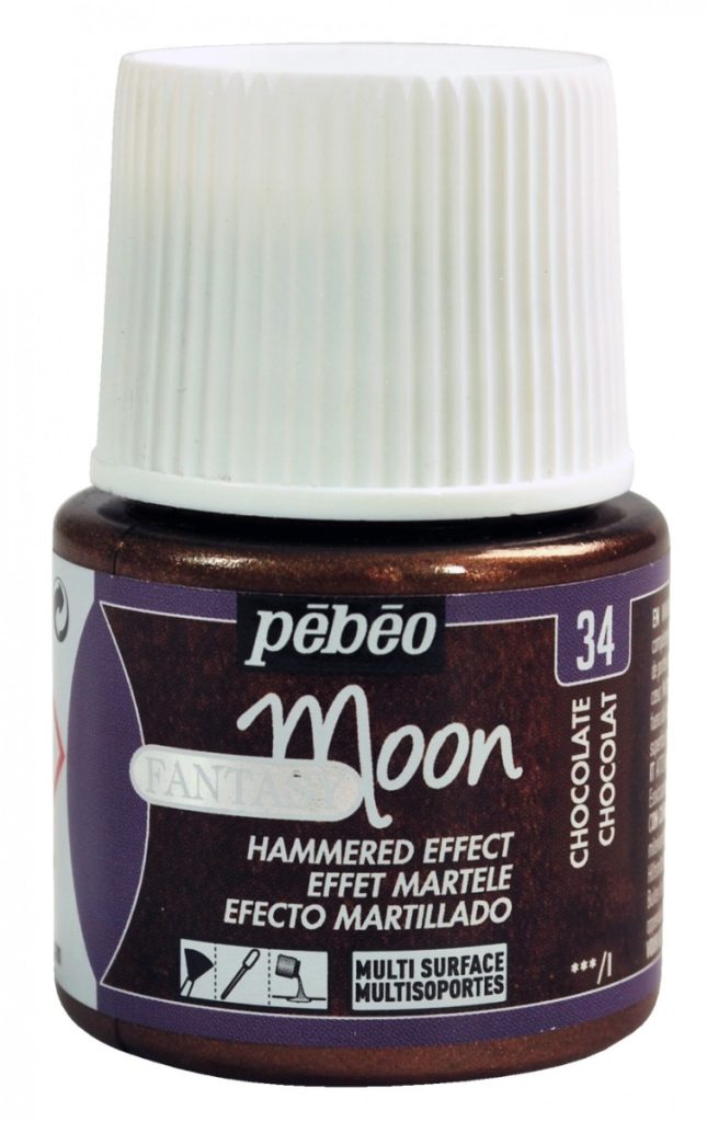 Pébéo Peinture à Effet Martelé FANTASY MOON 45 ML CHOCOLAT Vue de face