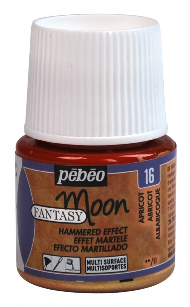 Pébéo Peinture à Effet Martelé FANTASY MOON 45 ML ABRICOT Vue de face