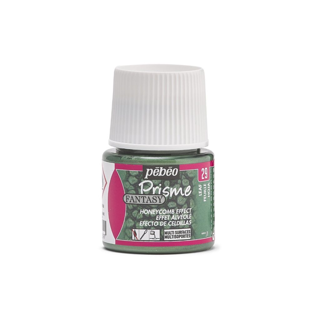 Pébéo Peinture à Effet Alvéolé FANTASY PRISME 45 ML FEUILLE Vue de face