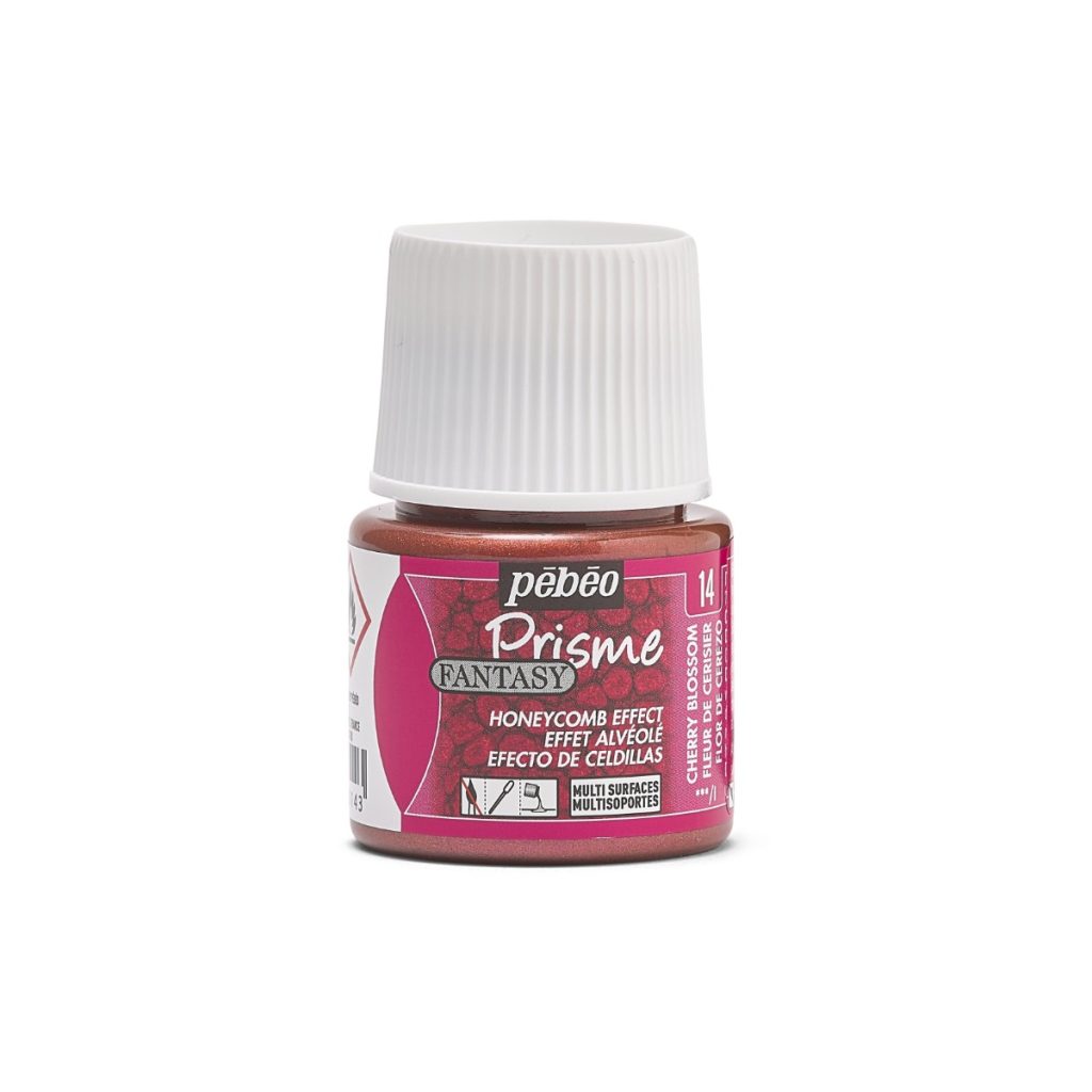 Pébéo Peinture à Effet Alvéolé FANTASY PRISME 45 ML FLEUR DE CERISIER Vue de face