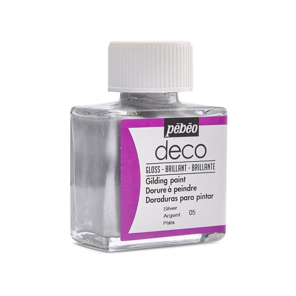 Pébéo Peinture Dorure DECO DORURE A PEINDRE 75 ML ARGENT Vue de droite