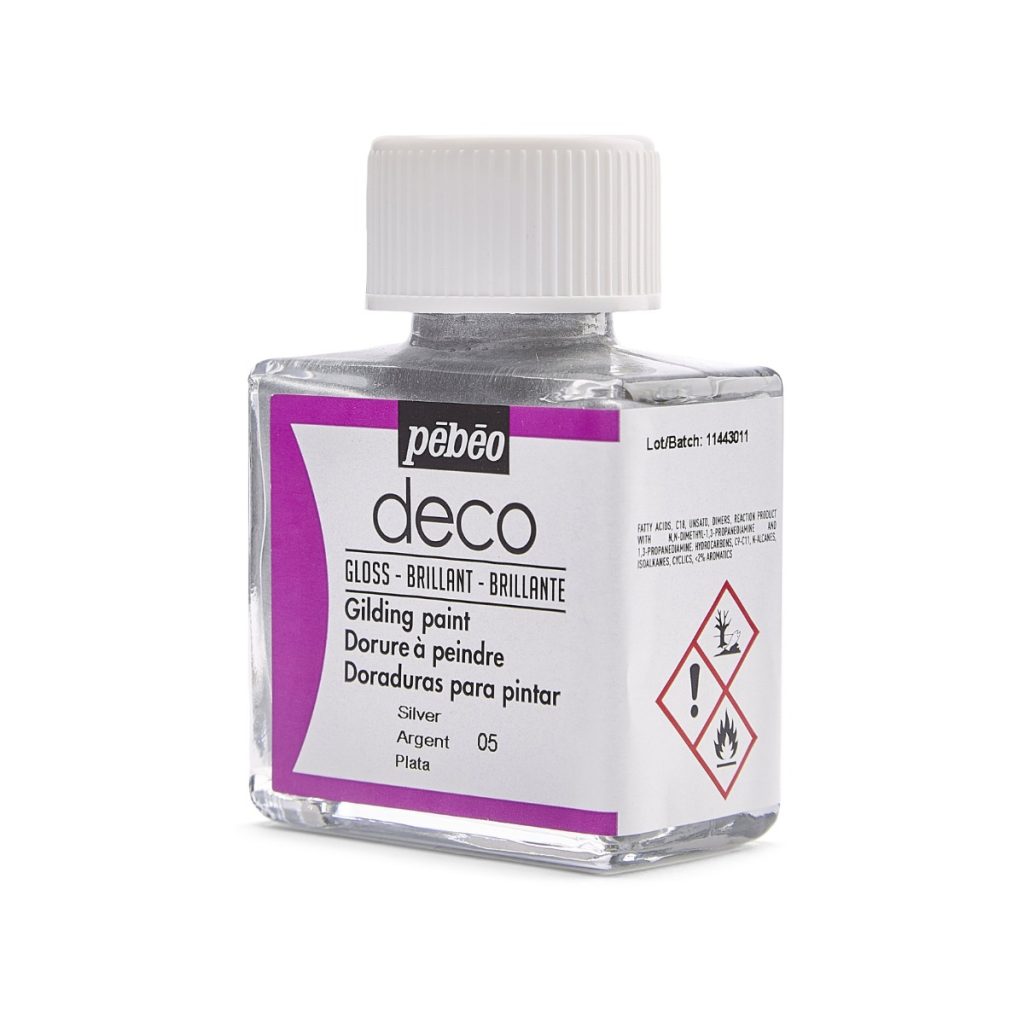 Pébéo Peinture Dorure DECO DORURE A PEINDRE 75 ML ARGENT Vue de gauche