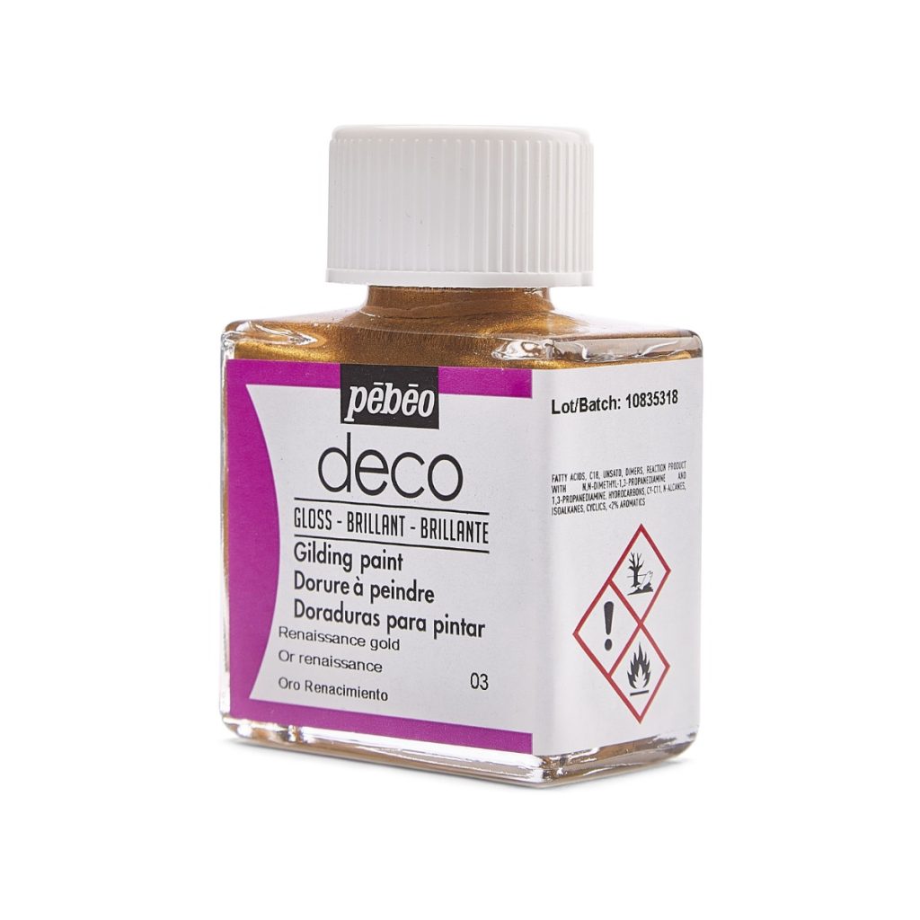 Pébéo Peinture Dorure DECO DORURE A PEINDRE 75 ML OR RENAISSANCE Vue de gauche