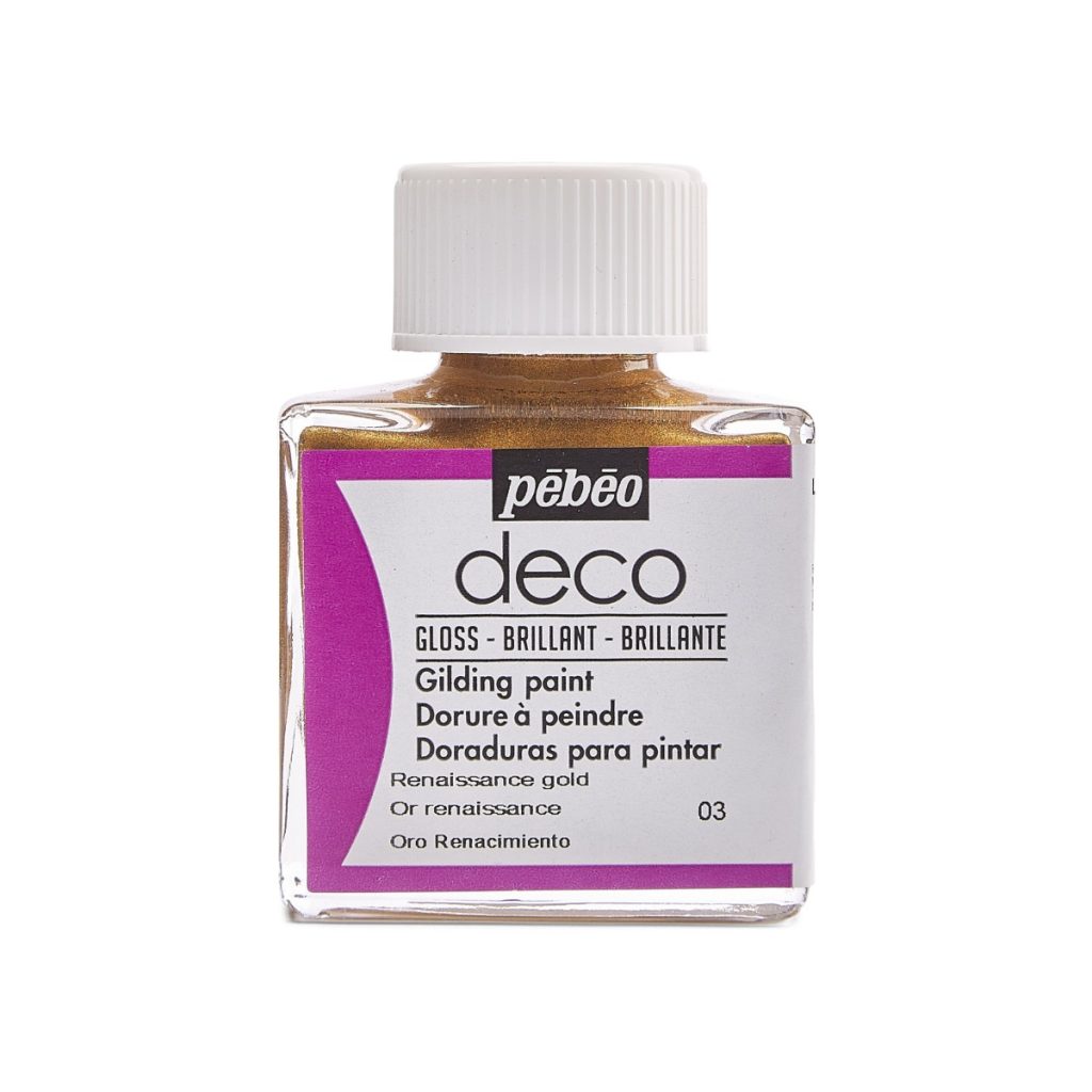 Pébéo Peinture Dorure DECO DORURE A PEINDRE 75 ML OR RENAISSANCE Vue de face