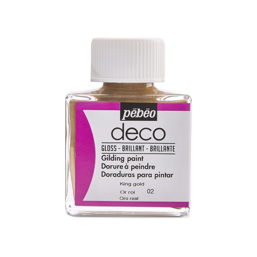 Pébéo Peinture Dorure DECO DORURE A PEINDRE 75 ML OR ROI Vue de face