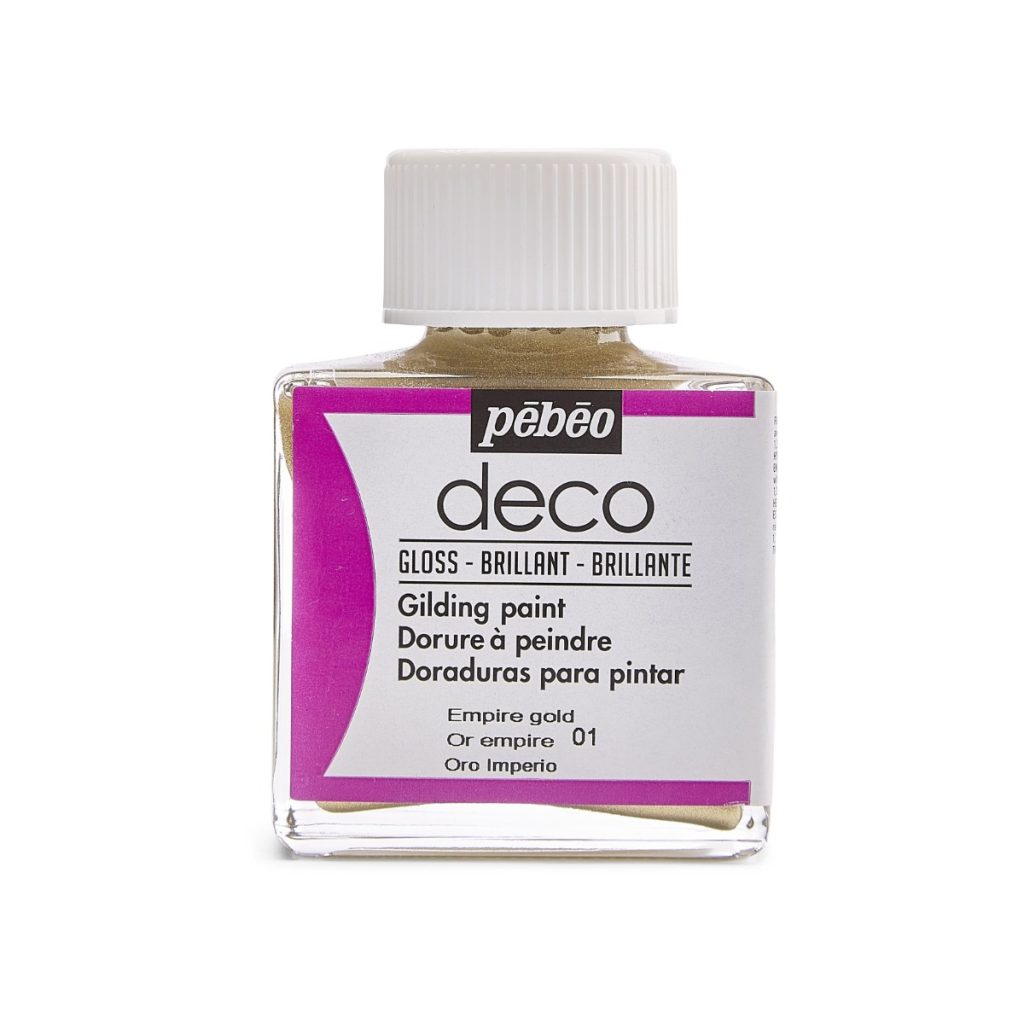 Pébéo Peinture Dorure DECO DORURE A PEINDRE 75 ML OR EMPIRE Vue de face