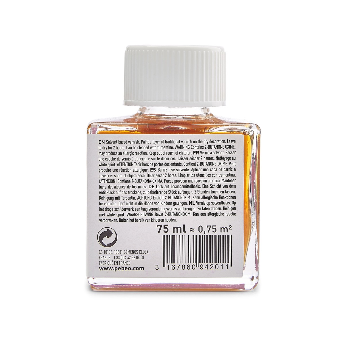 Pébéo DECO AUXILIAIRES 75 ML VERNIS A L'ANCIENNE Vue de dos