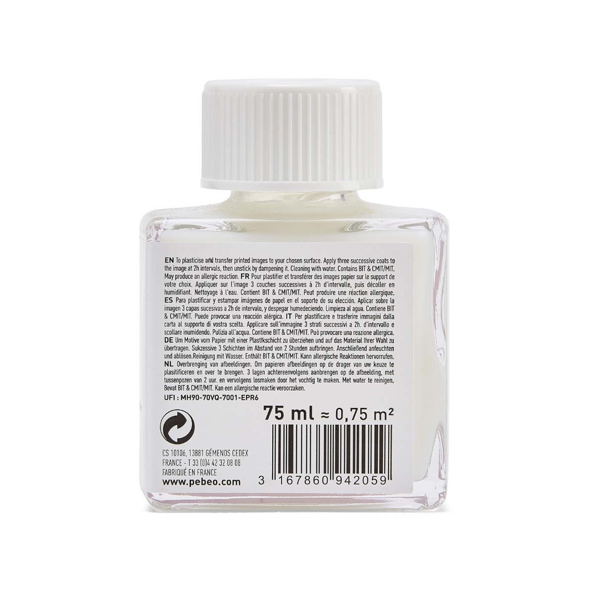 Pébéo DECO AUXILIAIRES 75 ML TRANSFERT D'IMAGE Nuancier