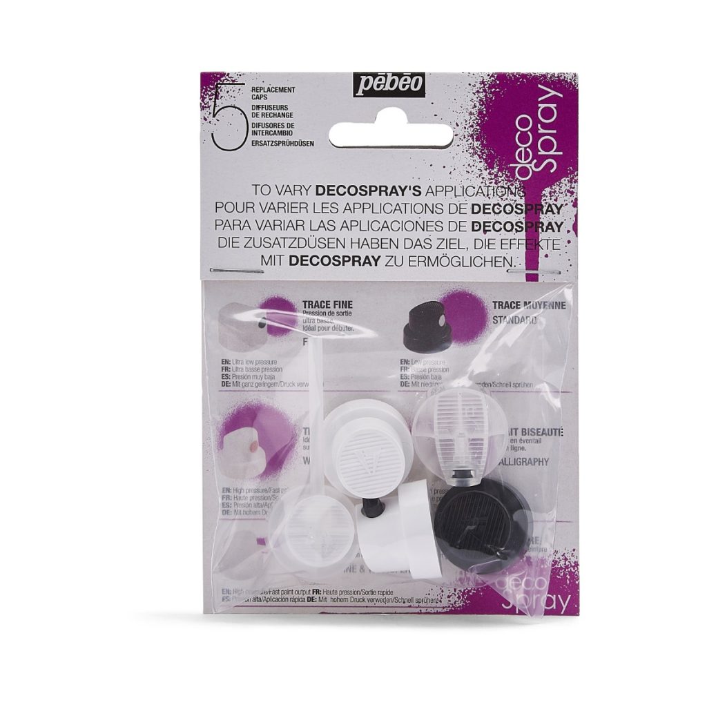 Pébéo Diffuseur pour spray SAC DE 5 DIFFUSEURS Vue de face