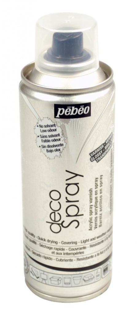 Pébéo Vernis en spray DECOSPRAY 200 ML VERNIS TRANSPARENT BRILLANT Vue de face