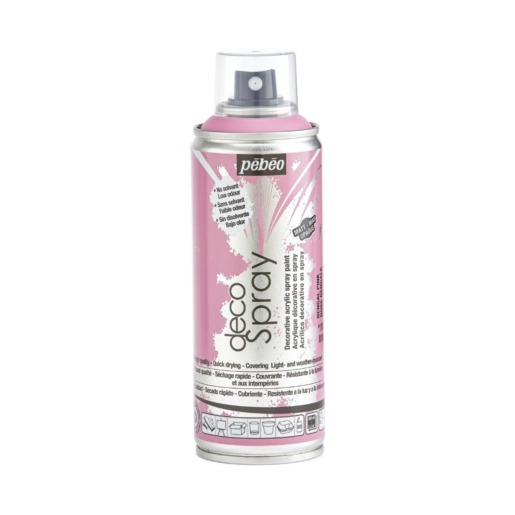 Pébéo Peinture Acrylique en Spray DECOSPRAY 200 ML ROSE BENGALE Vue de face