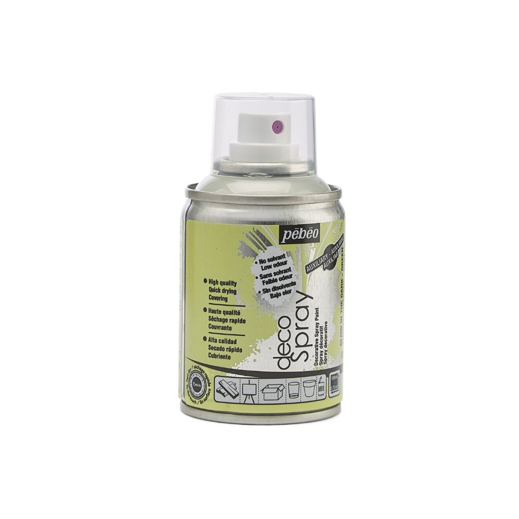 Pébéo Peinture Acrylique en Spray DECOSPRAY 100 ML PHOSPHORESCENT Vue de droite