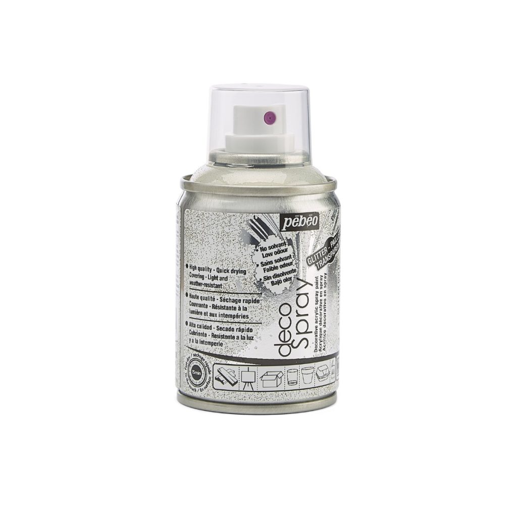 Pébéo Peinture Acrylique en Spray DECOSPRAY 100 ML OR PAILLETTE Vue de droite