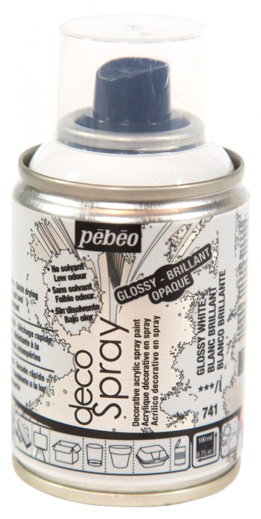 Pébéo Peinture Acrylique en Spray DECOSPRAY BRILLANT 100 ML BRILLANT BLANC Vue de face