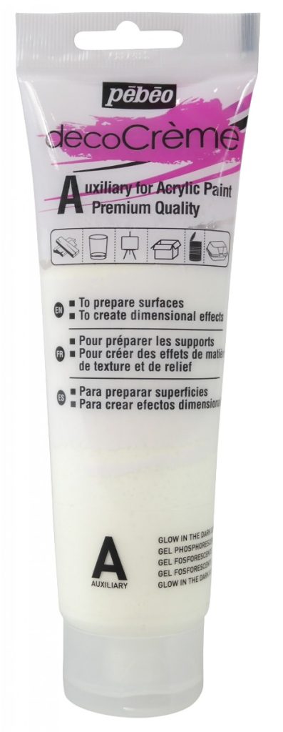 Pébéo DECOCRÈME AUXILIAIRE 120 ML GEL PHOSPHORESCENT Vue de face