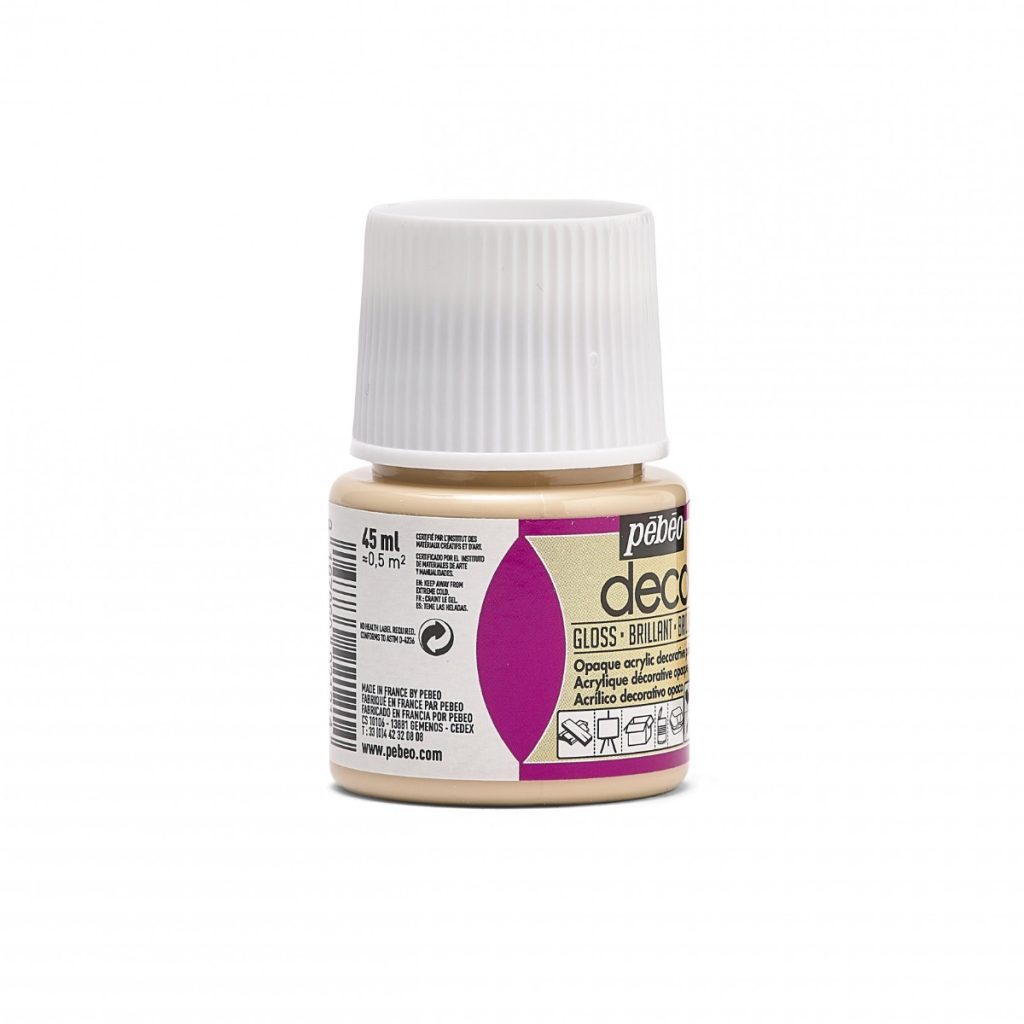 Pébéo Peinture Acrylique Décorative DECO BRILLANT 45 ML NUDE Vue de droite