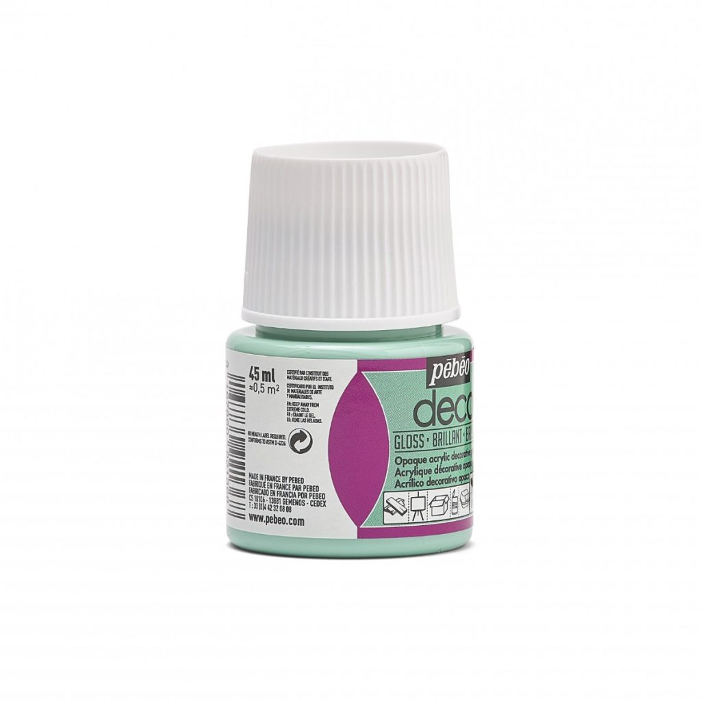Pébéo Peinture Acrylique Décorative DECO BRILLANT 45 ML AQUA Vue de droite