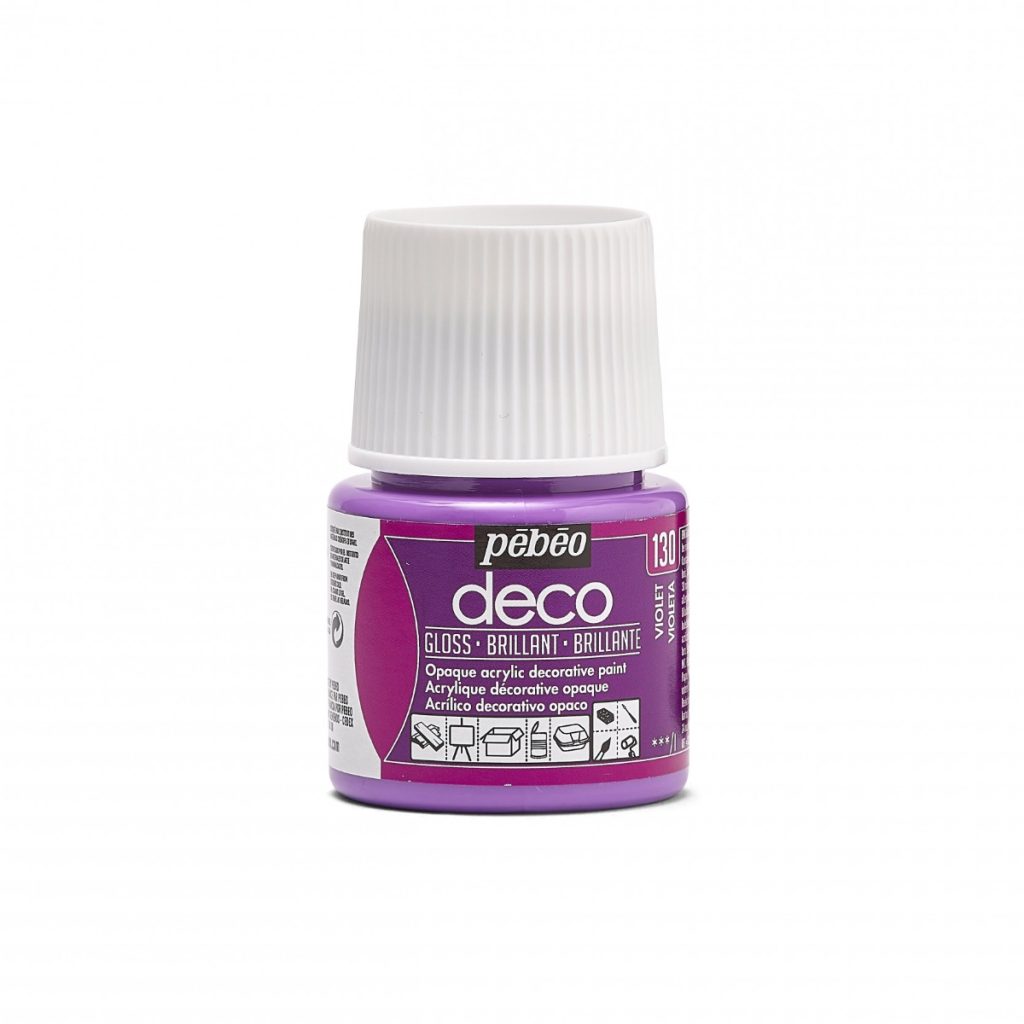 Pébéo Peinture Acrylique Décorative DECO BRILLANT 45 ML VIOLET Vue de face