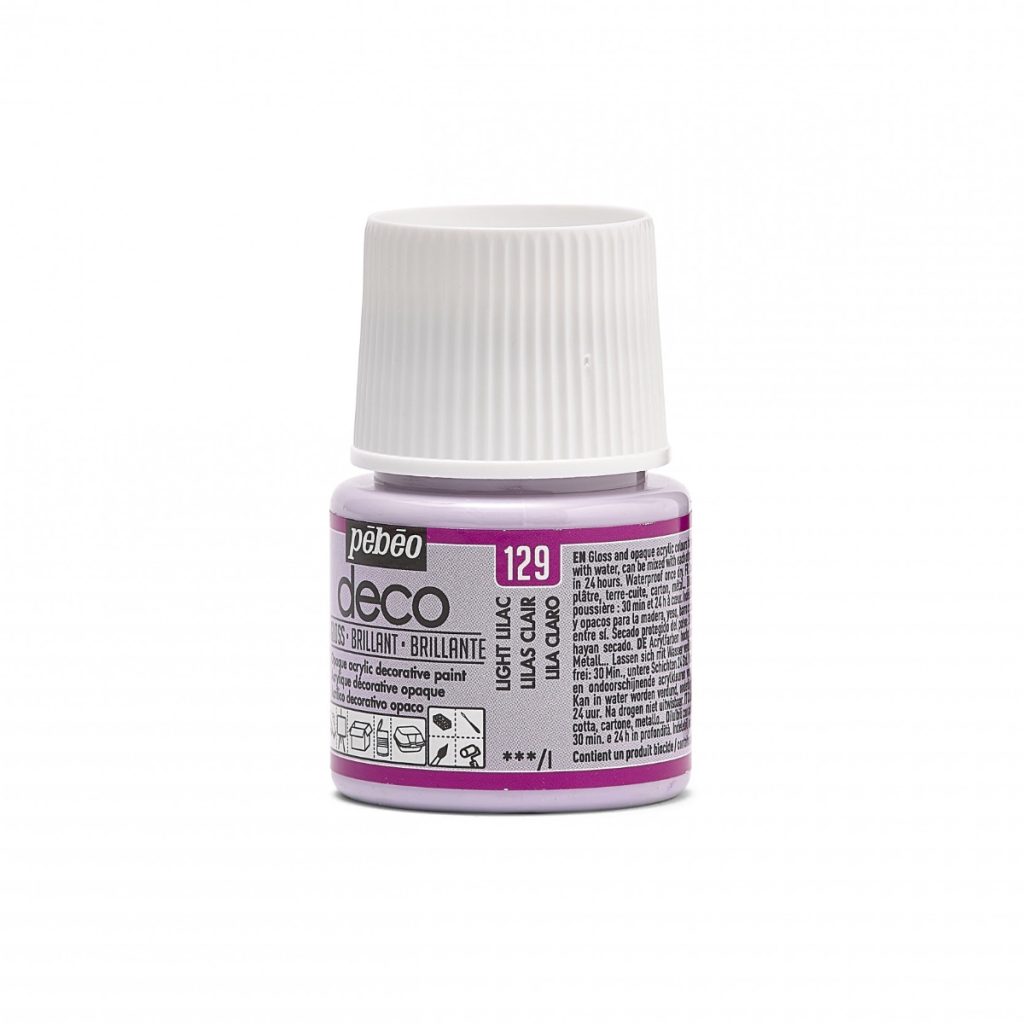 Pébéo Peinture Acrylique Décorative DECO BRILLANT 45 ML LILAS CLAIR Vue de gauche