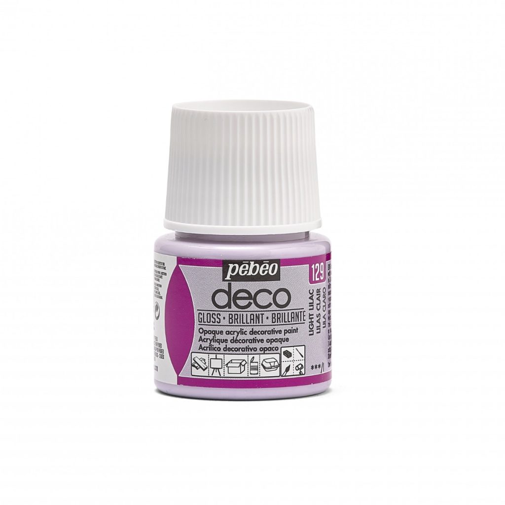 Pébéo Peinture Acrylique Décorative DECO BRILLANT 45 ML LILAS CLAIR Vue de face