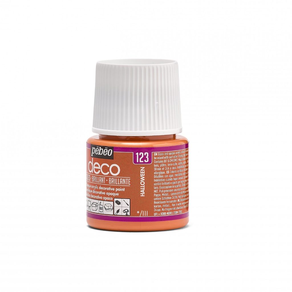Pébéo Peinture Acrylique Décorative DECO BRILLANT 45 ML HALLOWEEN Vue de gauche