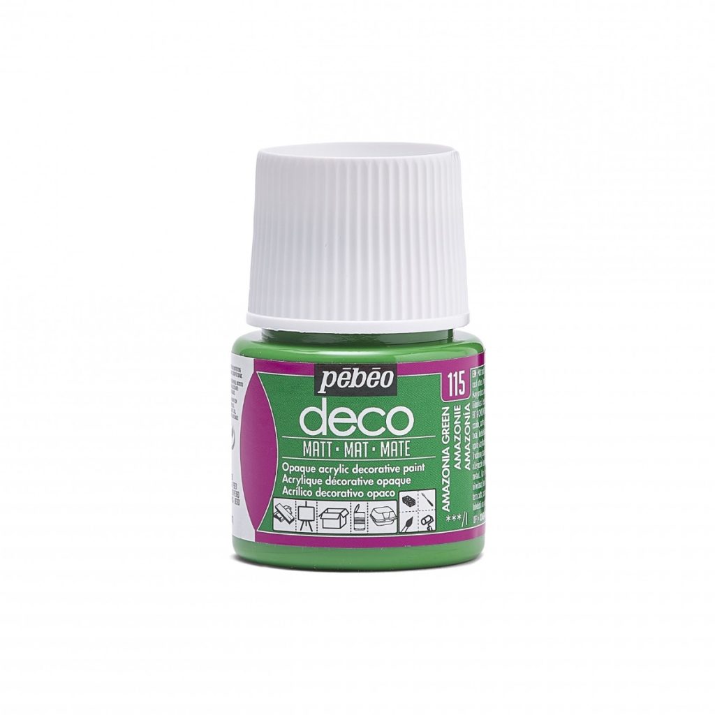 Pébéo Peinture Acrylique Décorative DECO MAT 45 ML AMAZONIE Vue de face