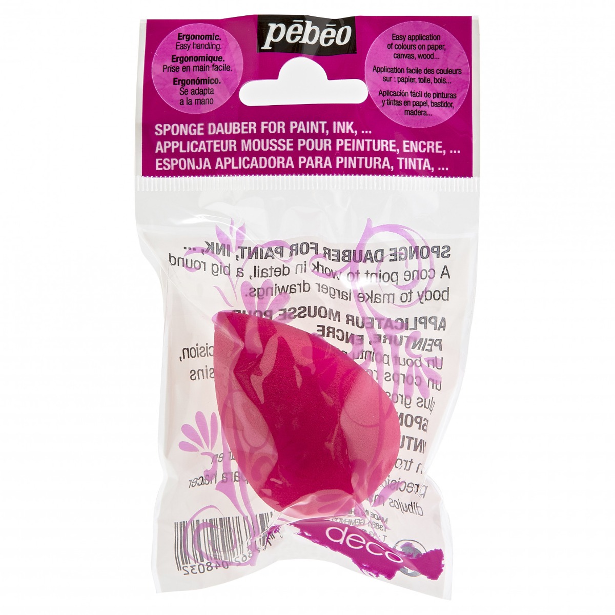 Pébéo APPLICATEUR MOUSSE pour peinture Vue de face