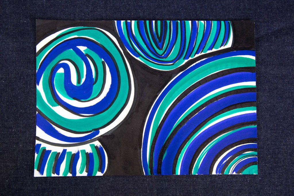 Pébéo Marqueur à l'Huile ACRYLIC MARKER POINTE 3EN1 5 15 MM NOIR Photo d'application