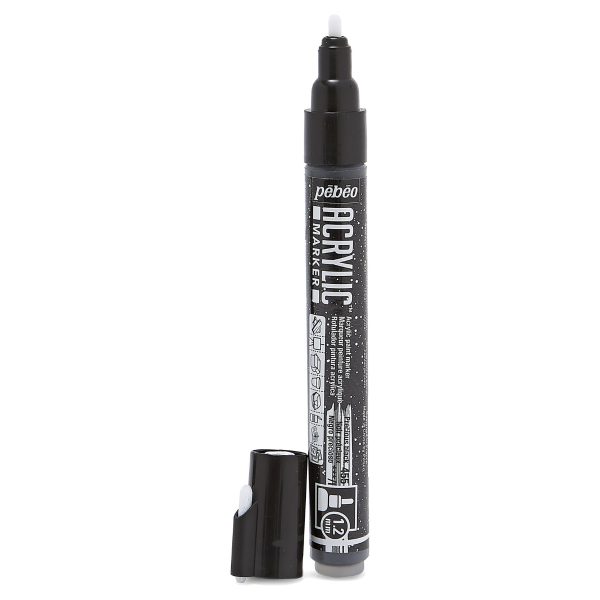 ACRYLIC MARKER POINTE FINE 1,2 MM NOIR PRECIEUX
