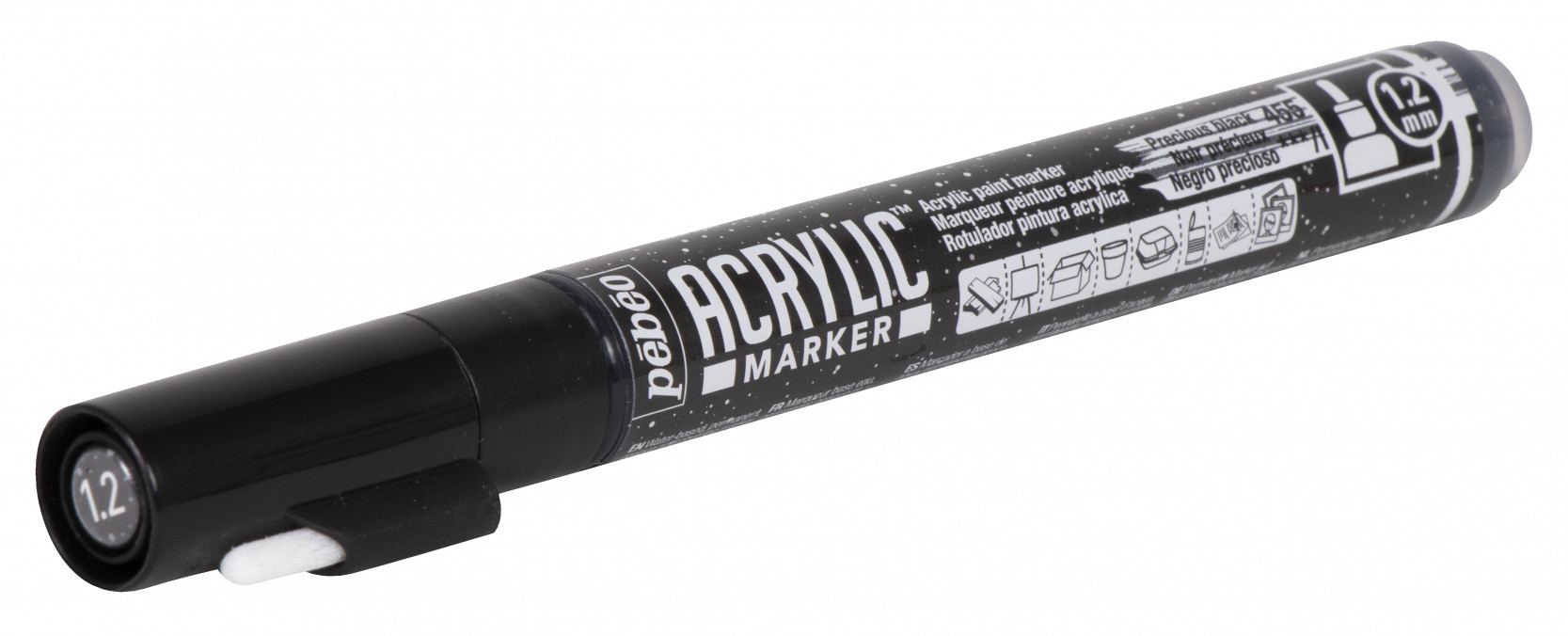ACRYLIC MARKER POINTE FINE 1,2 MM NOIR PRECIEUX - Image 5
